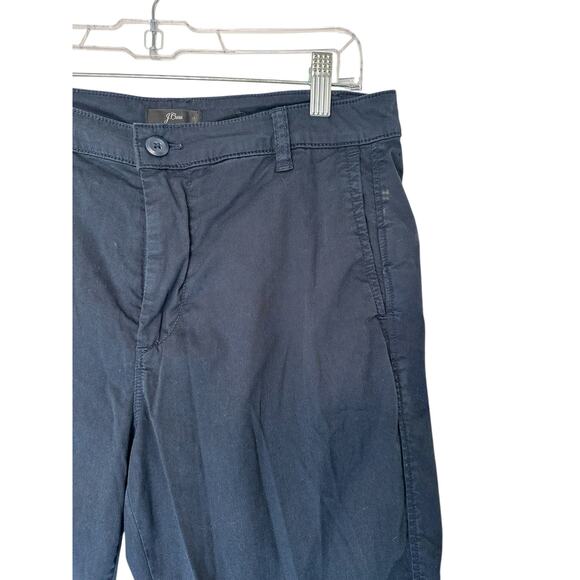 J.Crew Navy Casual Rugged Everyday Button Closure Skinny‎ Leg Pants Size 27 Tall - Picture 5 of 9